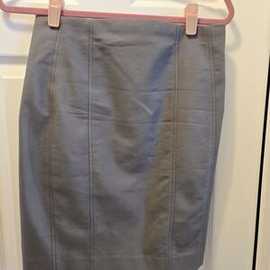 Express Gray Midi Skirt